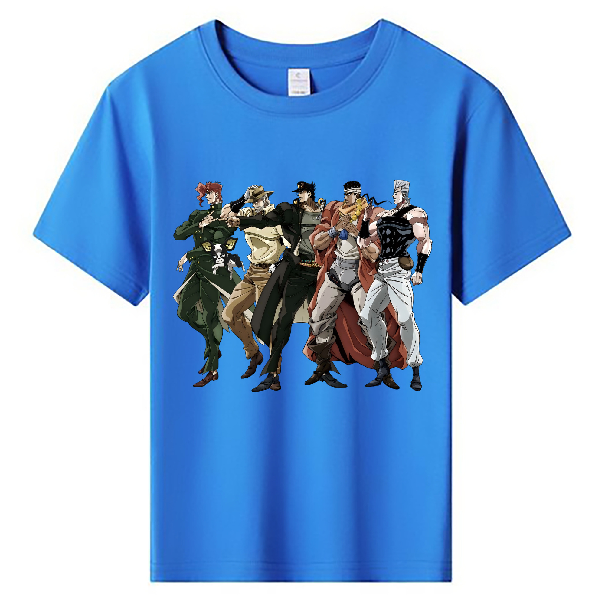 （画像用） ジョジョの奇妙な冒険 JoJo's Bizarre Adventure 綿100％キッズTシャツ（フロントプリント）